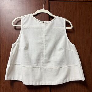 Forever 21 Cream Sleeveless Blouse